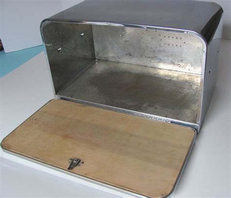 lincoln beauty boy stainless steel bread box|Vintage Chrome Bread Box Beauty Box by Lincoln Stainless .